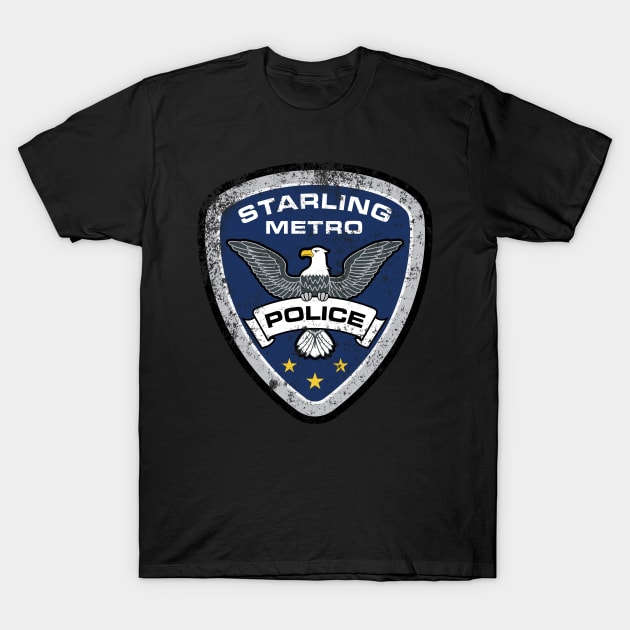STARLING POLICE (ARROW) GRUNGE T-Shirt by LuksTEES